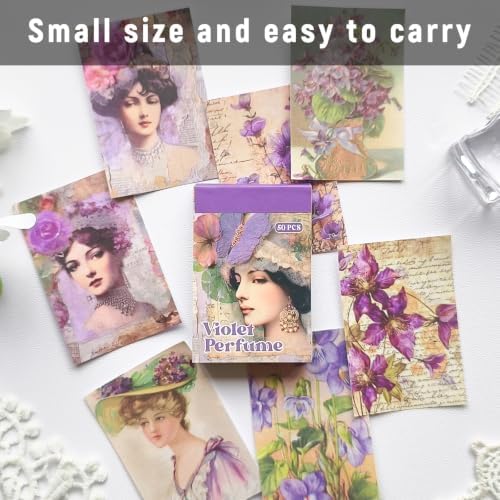 Vintage Washi Sticker Book, 300 PCS Scrapbooking and Journaling Stickers - Image 5
