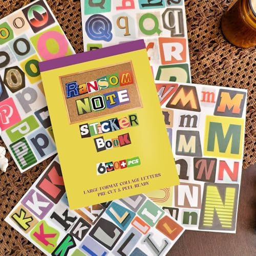 Retro Alphabet Letter Stickers Book for Scrapbooking - Image 6
