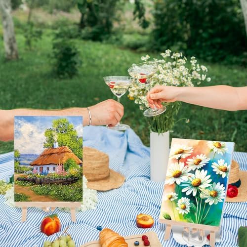 Sherr 12 Pcs Pre Drawn Canvas for Adults,Mixed Styles,8 x 10 Inch - Image 4