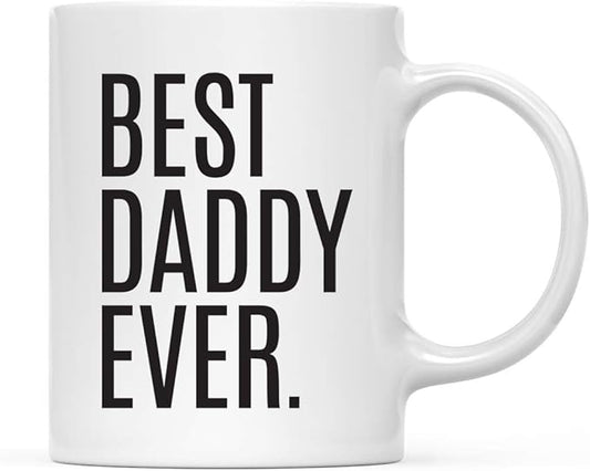 Andaz Press 11oz. Coffee Mug Birthday Gift, Best Daddy Ever, 1-Pack