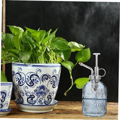Yardwe 350ML Glass Plant Mister Spray Bottle Vintage Plant Spray Bottle Watering Bottle Small Watering Can (Silver) - Image 6
