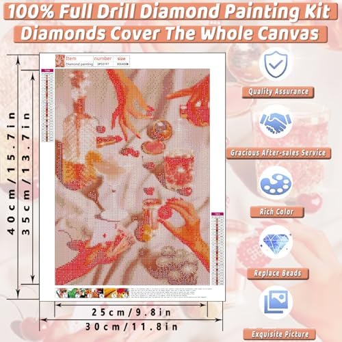 Square Diamond Art Kits for Adults Cute Diamond Painting Kit for Beginner - Image 4