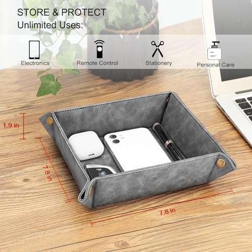 SITHON Valet Tray Desktop Storage Organizer Nightstand Caddy Holder - Image 3