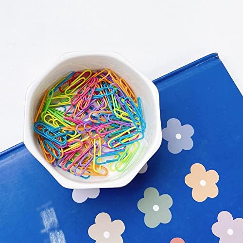 Ceramic Paper Clip Holder Gold Line Paper Clip Dispenser Organizer for Desk Cute Floral Butterfly Pattern Office Binder Clip Holder Bobby Pin and Hair Clip Holder Gift for Office Butterfly - Image 4