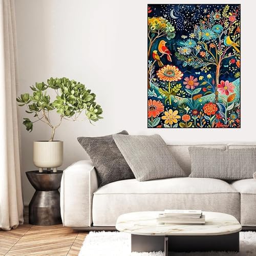 Diamond Art Kits for Adults, Night Garden Diamond Painting Kits for Adults - Image 5