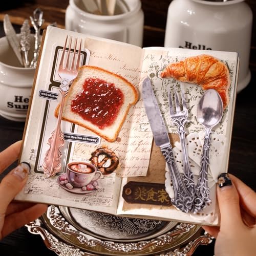 60 Pcs Vintage Cutlery Stickers for Scrapbooking and Journaling - Image 5