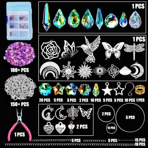 IcosaMro Crystal Suncatcher Arts and Crafts Kit for Adults Sun Catcher Kits - Image 4