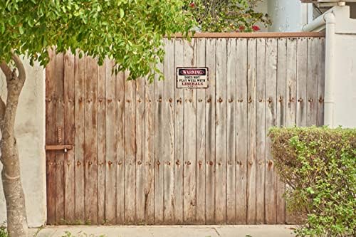 Funny Novelty Garage Beware Sign Warning Does Not Play Well with Liberals Sign Funny Sarcastic Metal Tin Sign Retro Vintage Decor Sign Funny Home Man Cave Bar Wall Decor 8 x 12 In - Image 3