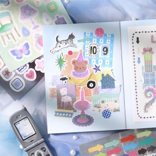 Japanese Retro Sticker Book, 2 Set Sticker Books, Dreamy Fairy - Image 5