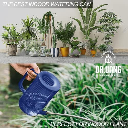 Small Watering Can Indoor Plants with Long Spout (1L, Blue) - Image 7