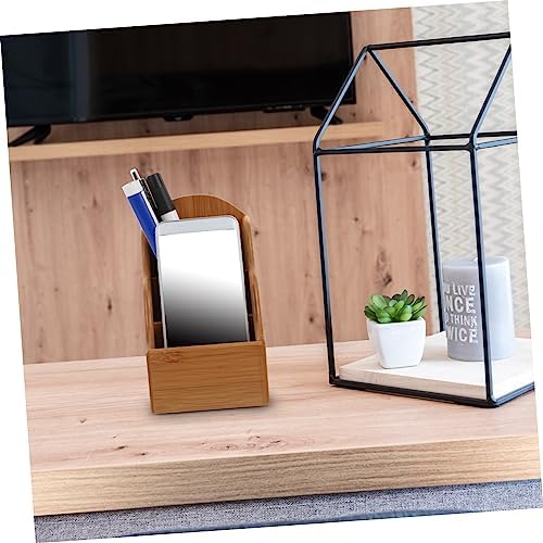 Sewroro Bamboo Storage Box Organizer Tray Dividers for Home Office Pen Oraganizer Simple Elegant Design Corrosion-resistant - Image 5