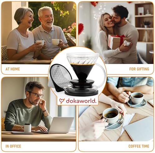 Pour Over Coffee Dripper for Daily Brewing - Manual Eco Brewer - Image 6
