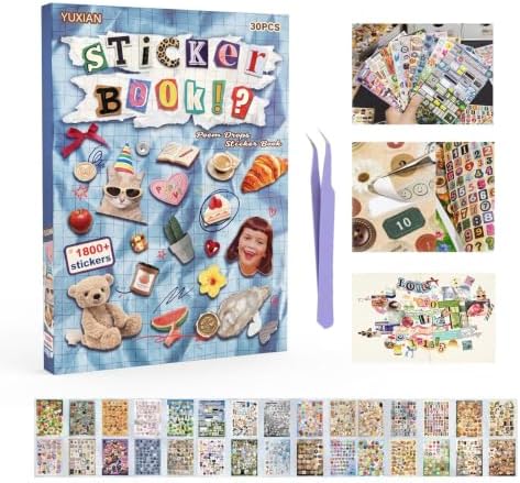Dreamcore Japanese Sticker Book for Scrapbooking Supplies,Stickers for DIY by Kesari