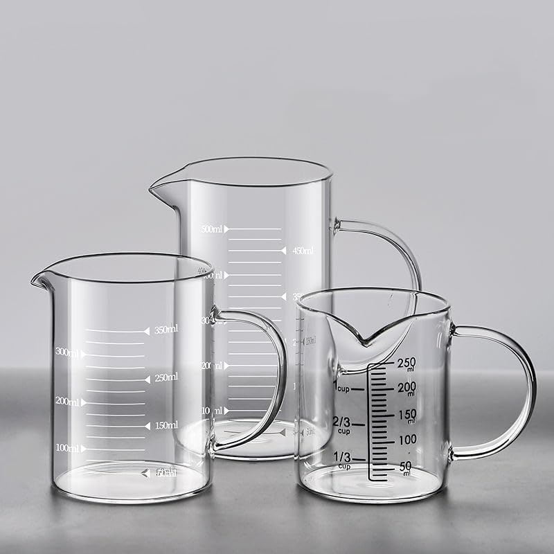 Glass Measuring Cup 16Oz/500ml Easy to Read V-Shaped Spout - High Borosilicate Glass Measuring Cup for Kitchen or Dining - Image 4