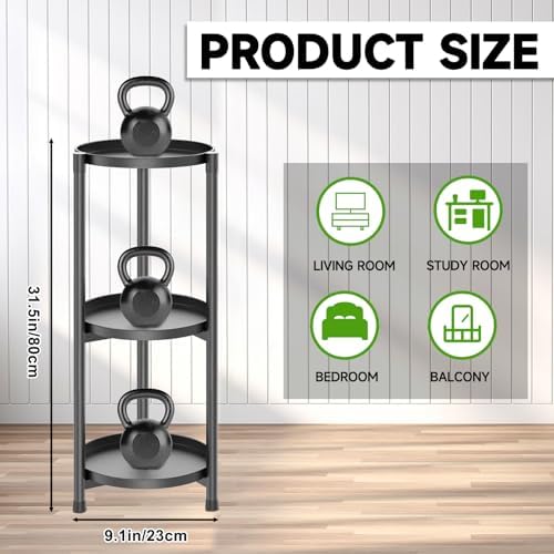 3 Tier Heavy Duty Metal Plant Stand for Indoor & Outdoor - Image 2