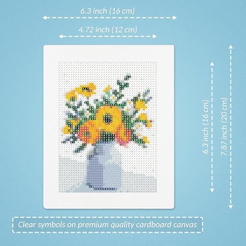 LuwoArte 6 Pack Diamond Painting Kits for Adults – Flower-Themed Diamond Art Kits – Full Drill DIY Paint Gem Art for Adults – Brilliant 5D Diamond Painting Kit – Relaxing Craft for Home Wall Décor - Image 3