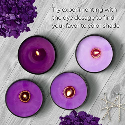 Violet Candle Dye 2 oz for Soy Candle Making – Wax Color Chips - Image 6