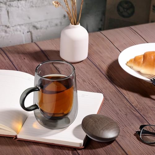glastal Double Wall Tea Infuser Mug with Infuser 14.5oz for Loose Leaf Tea - Image 6