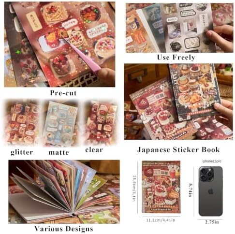 Japanese Sticker Books for Scrapbooking, Journal Stickers for Journaling - Image 3