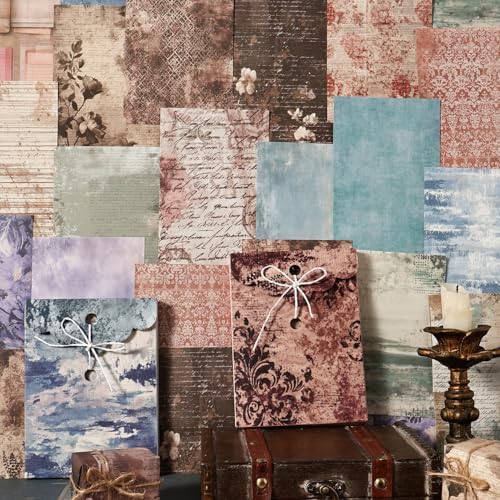 Alideco 180pcs Vintage Forest Garden Butterflies Scrapbooking Paper for Adults Journaling Supplies, Decorative Paper for Junk Journals (shenkeyinji) - Image 3