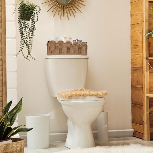 Wicker Baskets for Organizing Toilet Paper Storage Basket - Image 3