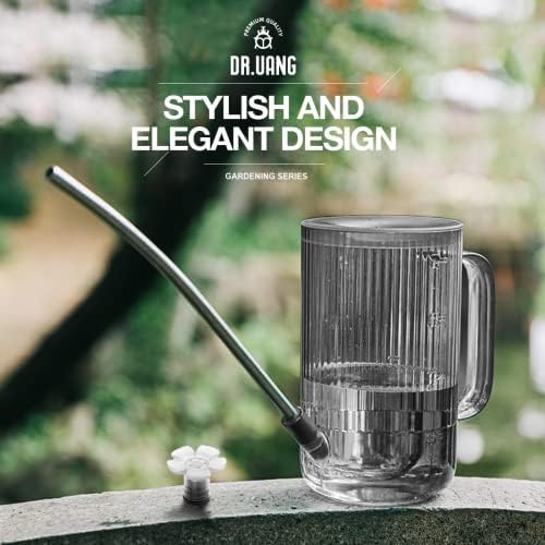 Small Watering Can Indoor Plants with Long Spout (1L, Gray) - Image 6