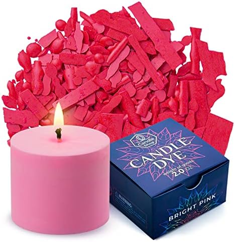 Bright Pink Candle Dye 2 oz for Soy Candle Making – Wax Color Chips by ALEXES