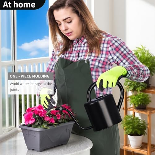 Watering Can, Stainless Steel Watering Can for Indoor & Outdoor Plants, 1L/35oz Long Spout Water Can with Handle, Rust-Proof Plant Watering Pot for House Plants, Garden Flowers - Image 6