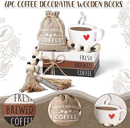 Coffee Bar Decor, 6 PCS Coffee Bar Sign Decorations Coffee Station Decor - Image 4