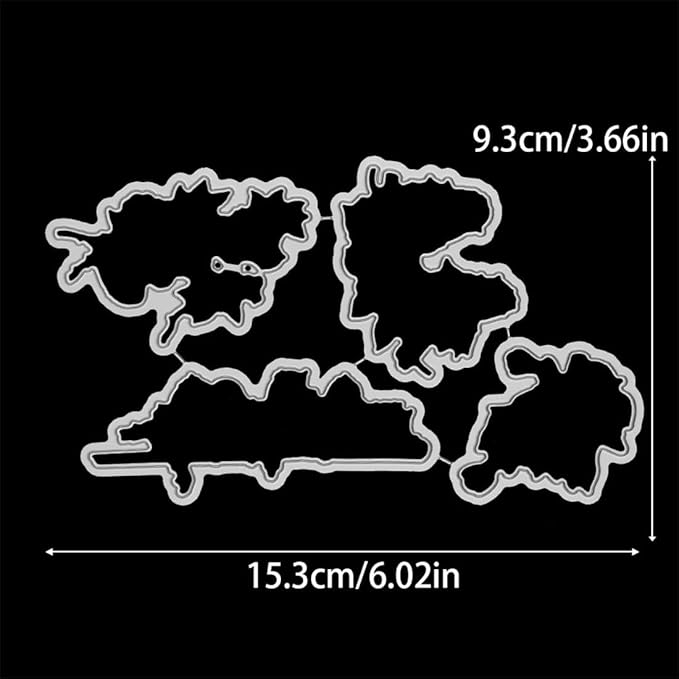 Bird Branch Stamps and Cutting Dies for Card Making DIY Transparent Silicone Clear Stamp and Metal Die Cuts Sets for Scrapbooking Paper Greeting Cards Decor Seals Craft Supplies