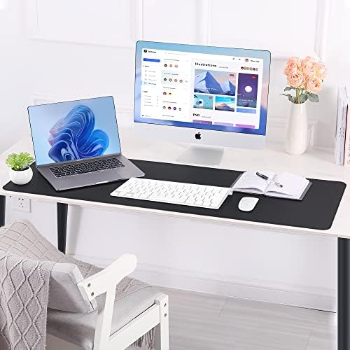 AFIING Large Desk Mat, 47" x 17", Black - Image 6
