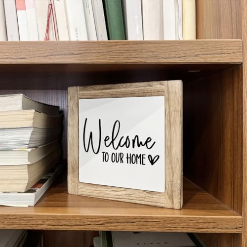 Welcome Sign, Wooden Box Signs for Home Decor, Freestanding Welcome Decor Sign, Farmhouse Decor for Entryway, Front Door Decortion, Housewarming Tabletop Decortion - Image 5