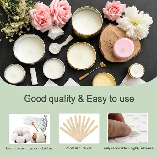 DINGPAI Natural Soy Wax for Candle Making, 5lb Organic Soy Wax Flakes - Image 4