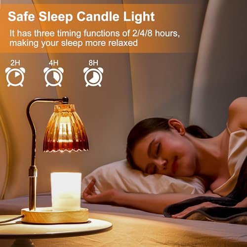 Candle Warmer Lamp with Timer Dimmable, Gold Gift Wax Warmer Lamps - Image 4