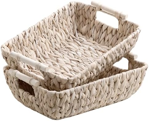 StorageWorks Wicker Baskets for Storage, Storage Baskets for Decor by StorageWorks