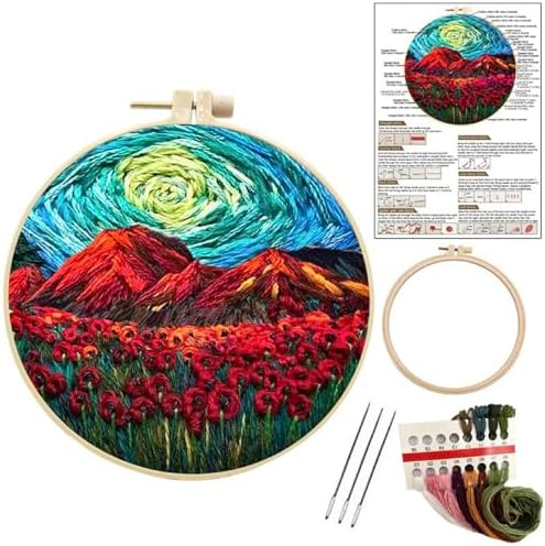 Craft Set for DIY Art Relaxation(Landscape Flames) by Unknown