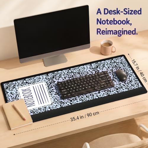 Notebook Mouse Pad, 35.4x15.7in, Large Desk Mat for Office Gaming - Image 3