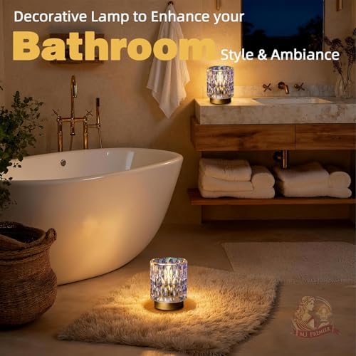 Battery Operated Table Lamp Timer, Small Cordless Lamps Decorative, 2 Pearl - Image 3