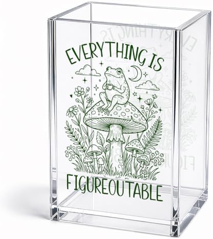 Everything Is Figureoutable Acrylic Pen Holder Cup Gifts For Women by Unknown