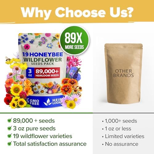 HOME GROWN 19 Wildflower Variety Mix 89,000+ Flower Seeds 3 oz - Image 3