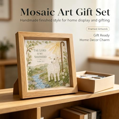 DIY Acrylic Gem Mosaic Art Kit Nature Theme Patterns Decor - Image 7