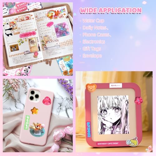 800Pcs Japanese Sticker Book for Journaling Adult, Cute Scrapbook Stickers - Image 3