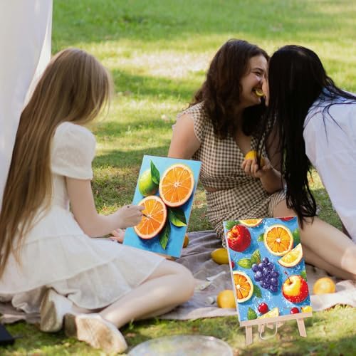 Sherr 24 Pcs Pre Drawn Canvas for Adult, Fruit, 8 x 10 Inch - Image 5