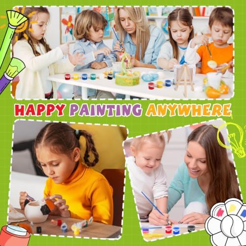 ESRICH 36 Set Mini Canvas Painting Kit, 3x3in Mini Paint Set - Image 6