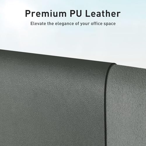 Aothia Leather Desk Pad Protector, Office Desk Mat, Large Mouse Pad, Non-Slip PU Leather Desk Blotter, Laptop Desk Pad, Waterproof Desk Writing Pad for Office and Home (Jungle Green, 31.5" x 15.7") - Image 2