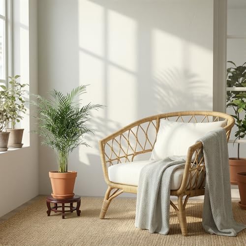 10 Inch Wooden Plant Stand Indoor Chinese Vase Fishbowl Display Stands Round Asian Style Wood Tall Planter Display for Home Indoor Plants Outdoor Decoration - Image 5