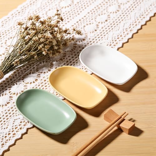 Ceramic Trinket Dish, Jewelry Dish Tray, Ceramic Ring Dish, Small Trinket Tray for Earrings Rings Necklaces Watch Keys (Cream Yellow) - Image 3