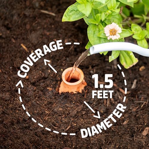 Back to the Roots Self-Watering Terracotta Olla Pot (Pack of 3), 700mL Provides 1 Week of Precision Watering - Image 3