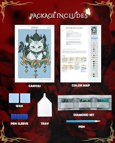 forever young Soulbound Cat Minigem Horror Diamond Painting Kits for Adults - Image 7