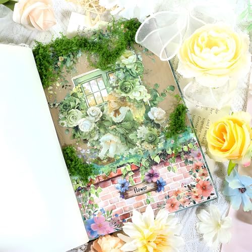 Snycler Sticker Book for Journal 20 Sheets Vintage PET Washi Stickers-1 - Image 5